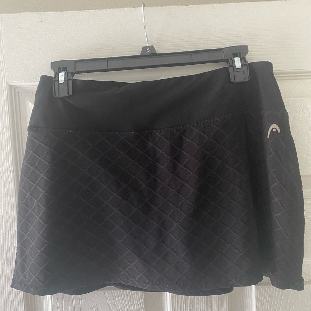 Head Women's M Black Tennis Skirt with built in shorts